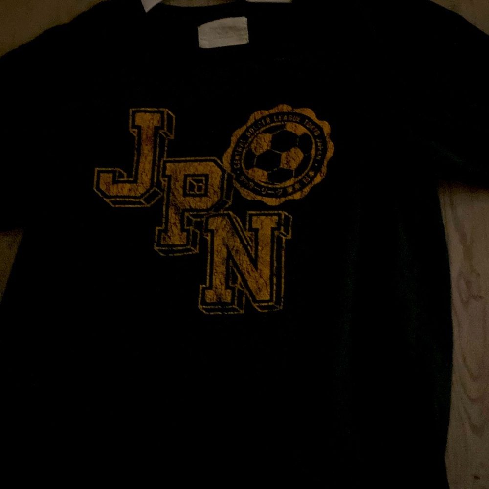 Black T-Shirt with Yellow JPN Graphic